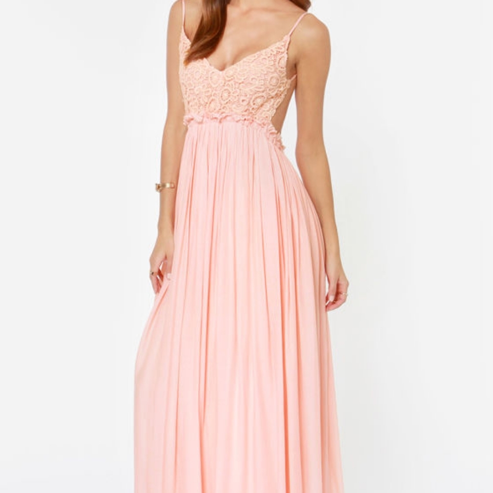 Chiffon Crochet ADORBES Spaghetti Strap open back - Picture 5 of 8